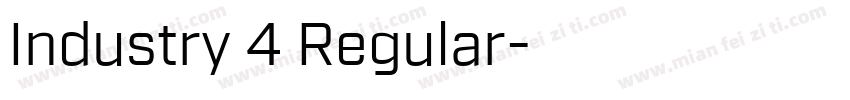 Industry 4 Regular字体转换